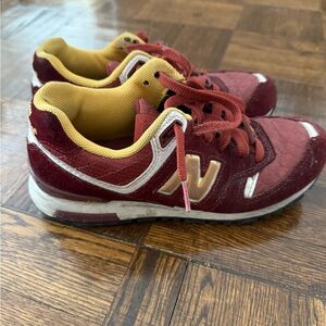New Balance Burgundy and Mustard Ankle Sneakers women’s 6.5